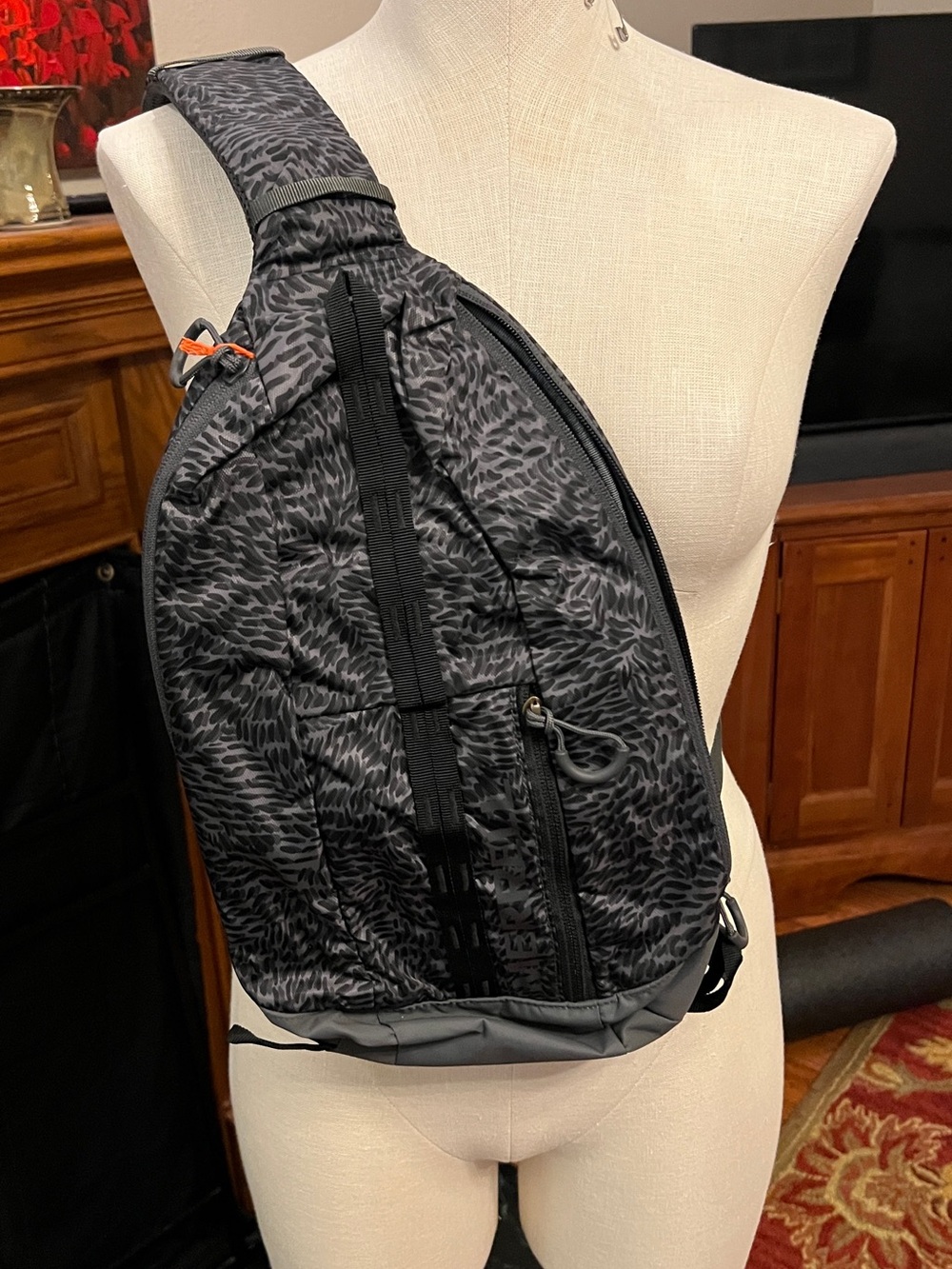 Merrell Black Patterned Crossbody Sling Bag